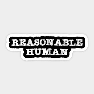 Reasonable Human Sticker